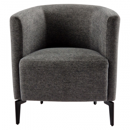 Fotoliu de design, gri / negru, KAPY [2]