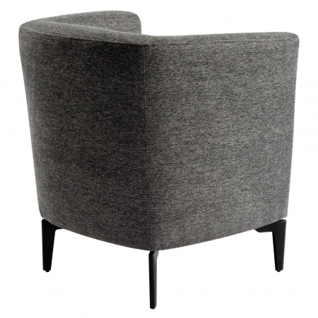 Fotoliu de design, gri / negru, KAPY [8]