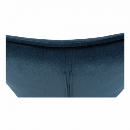 Fotoliu de design, material textil Velvet albastru, FEDRIS [11]