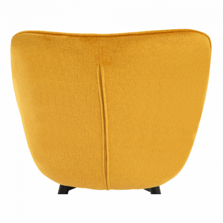 Fotoliu de design, material textil Velvet galben, FEDRIS [12]