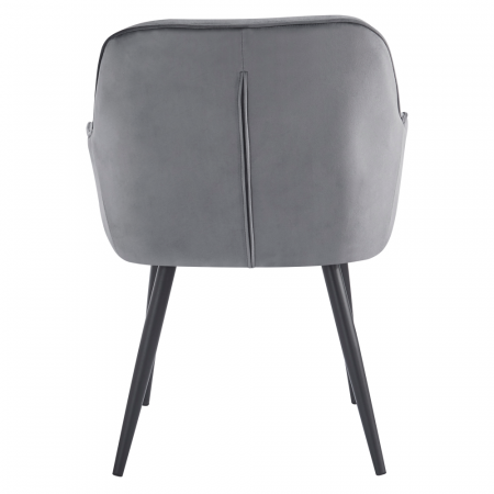 Fotoliu de design, material Velvet gri, VERIO [3]