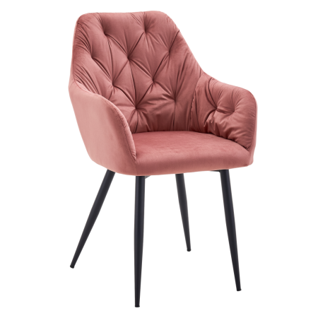Living - Fotoliu de design, material Velvet roz închis, VERIO NEW