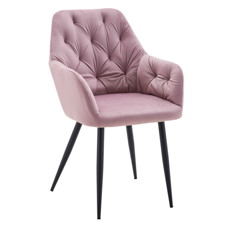 Living - Fotoliu de design, material Velvet roz, VERIO NEW