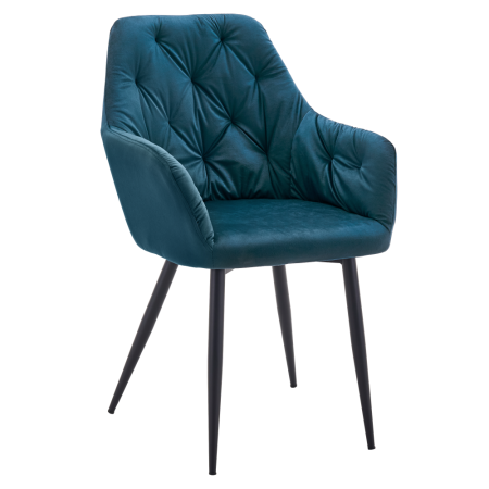 Living - Fotoliu de design, material Velvet turcoaz, VERIO NEW