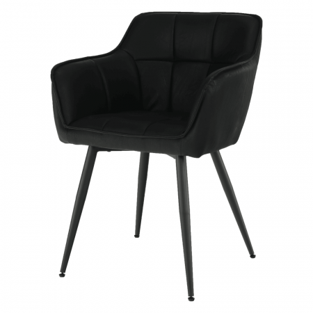 Fotoliu de design, negru, TOPAZ [2]