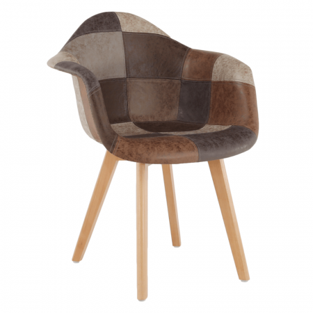 Scaune living/dining - Fotoliu de design, patchwork/fag, TERST