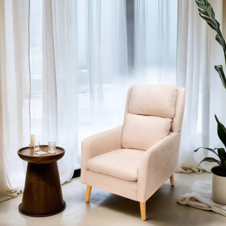 Fotoliu de relaxare, bej, DEMIR [7]