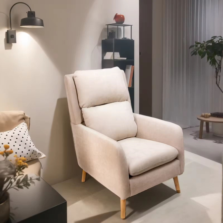 Fotoliu de relaxare, bej, DEMIR [4]