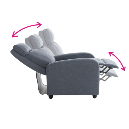 Fotoliu de relaxare, gri, KRESO NEW [18]