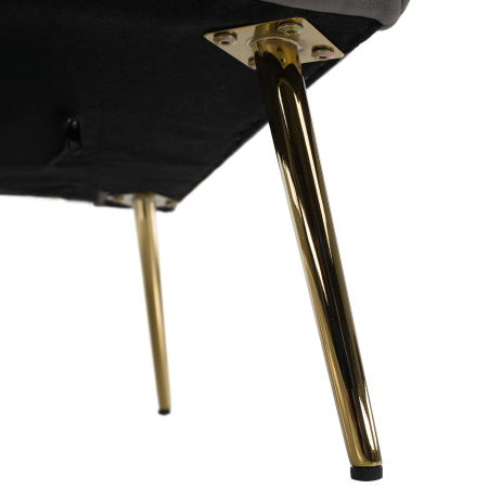 Fotoliu de relaxare, ţesătură Velvet gri, BARET [10]