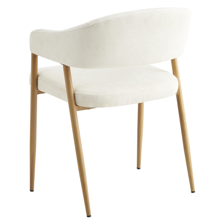 Fotoliu de sufragerie de design, crem/fag, NIZAR TYP 1 [4]