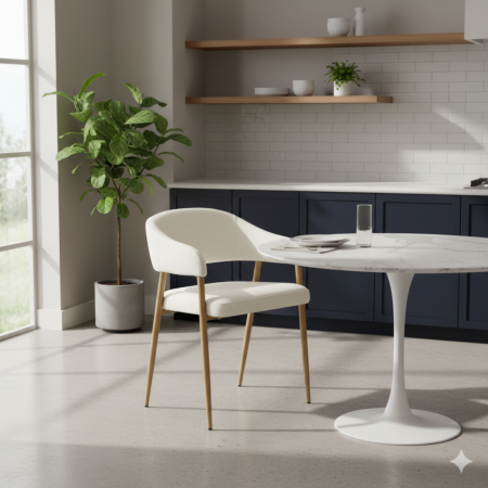 Fotoliu de sufragerie de design, crem/fag, NIZAR TYP 1 [7]