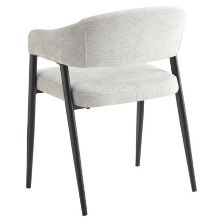 Fotoliu de sufragerie design, gri deschis/negru, NIZAR TYP 2 [4]