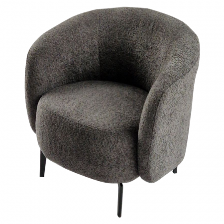 Fotoliu, gri-maro Taupe / negru, PRESO [6]