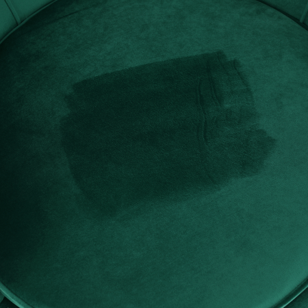 Fotoliu în stil Art-deco, catifea Velvet smarald/crom auriu, NOBLIN [16]