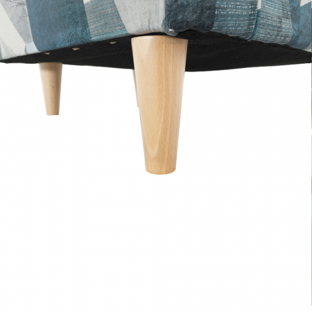 Fotoliu, material gri-albastru cu model, CHARLOT [8]