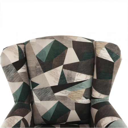 Fotoliu, material maro-verde cu model, CHARLOT [1]