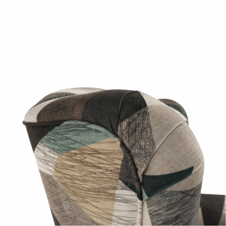 Fotoliu, material maro-verde cu model, CHARLOT [2]