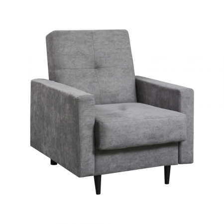 Fotolii balansoar/relaxante - Fotoliu, material textil gri, VALDO