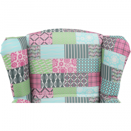 Fotoliu, material textil în stilul patchwork, CHARLOT [7]