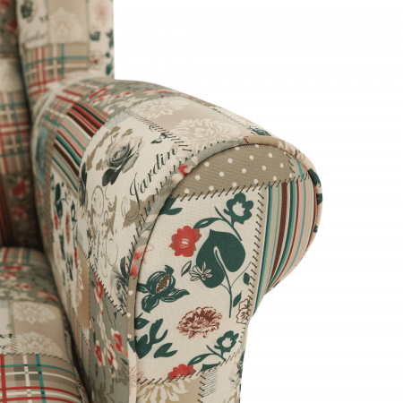 Fotoliu, material textil în stilul patchwork viorica 1, CHARLOT [5]