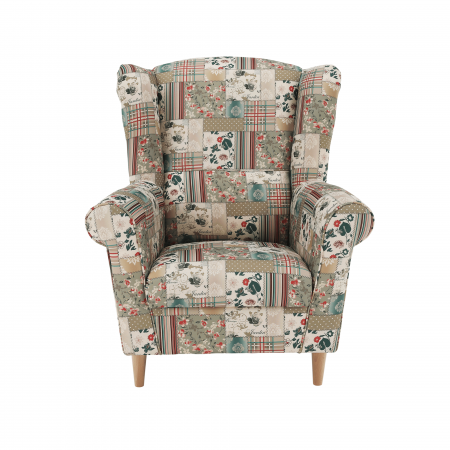 Fotolii balansoar/relaxante - Fotoliu, material textil în stilul patchwork viorica 1, CHARLOT