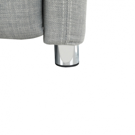 Fotoliu reglabil, material textil gri, FOREST [2]
