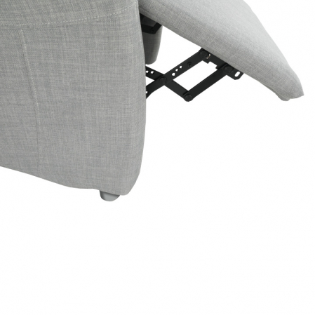 Fotoliu reglabil, material textil gri, FOREST [1]