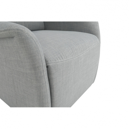 Fotoliu reglabil, material textil gri, FOREST [13]