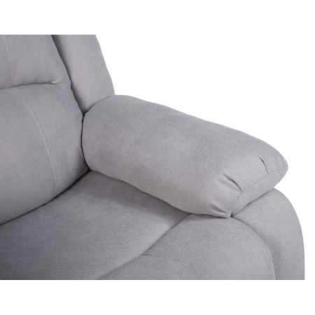 Fotoliu relaxant  reglabil cu recliner , material stofa gri deschis, confortabil [3]