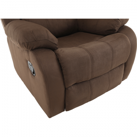 Fotolii balansoar/relaxante - Fotoliu relaxant reglabil, material maro, ASKOY