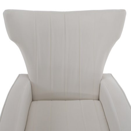 Fotoliu relaxant, ţesătură Velvet bej, BARET [2]