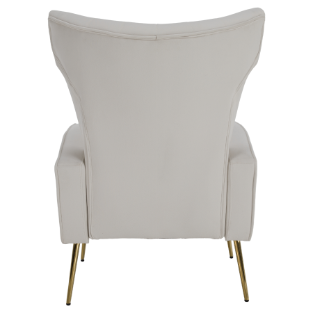 Fotoliu relaxant, ţesătură Velvet bej, BARET [13]