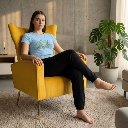 Fotoliu relaxant, ţesătură Velvet galben, BARET [7]