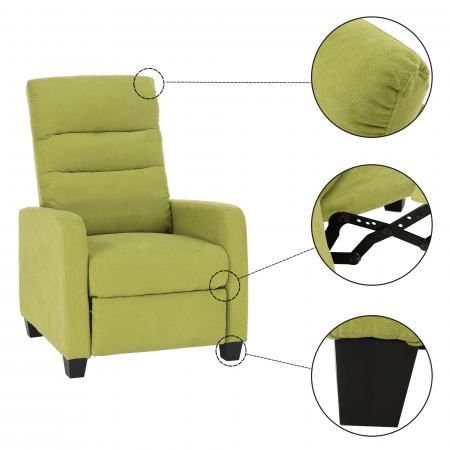 Fotoliu relaxant, verde, TURNER [15]