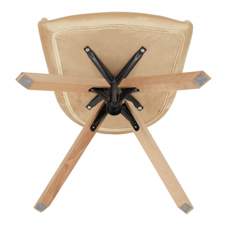 Fotoliu rotativ, bej/fag, DALIO [9]