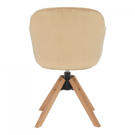 Fotoliu rotativ, bej/fag, DALIO [2]