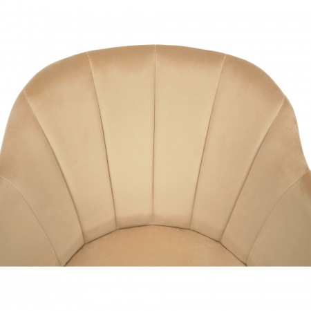 Fotoliu rotativ, bej/fag, DALIO [10]