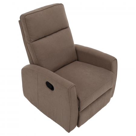 Fotoliu rotativ de relaxare, gri-maroniu taupe, MEKENZI [23]