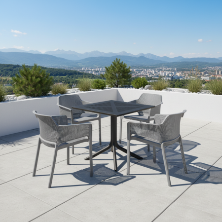 Fotoliu stivuibil, gri, LAVTON [7]