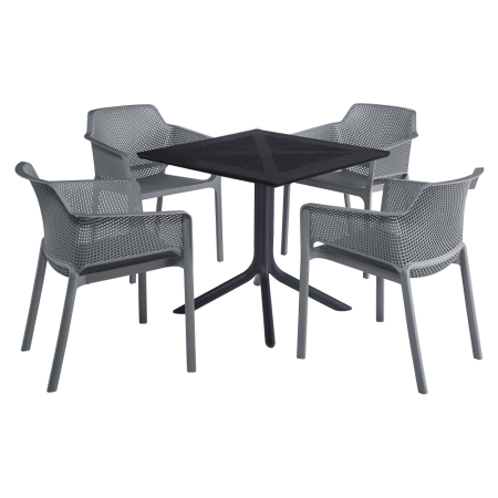 Fotoliu stivuibil, gri, LAVTON [3]