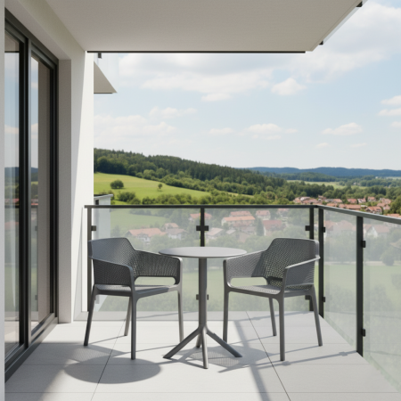 Fotoliu stivuibil, gri, LAVTON [9]