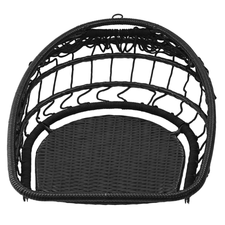 Fotoliu suspendat, pliabil, negru, NOBELO [2]