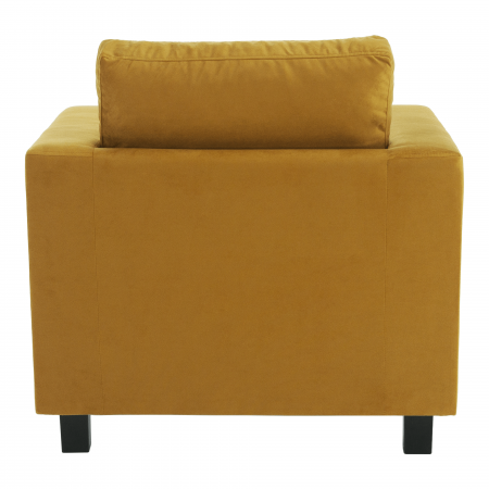 Fotoliu, ţesătură muştar, LUANA [5]