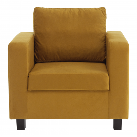 Fotoliu, ţesătură muştar, LUANA [4]