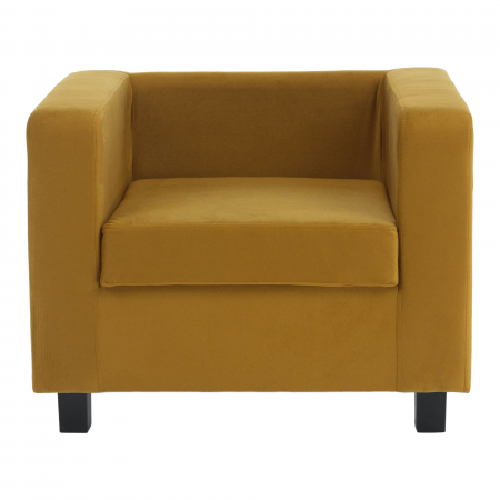Fotoliu, ţesătură muştar, LUANA [8]