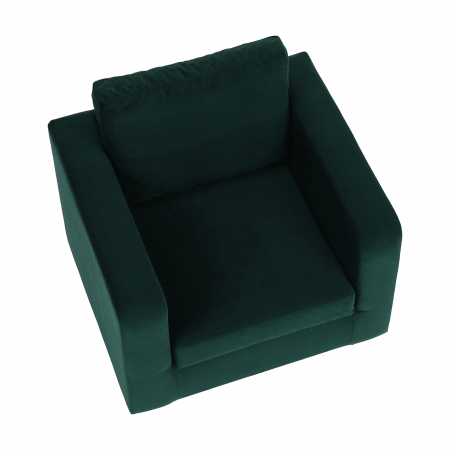 Fotoliu, ţesătură smarald, LUANA [14]