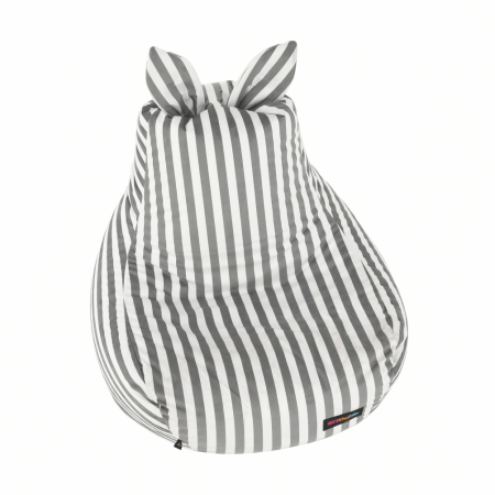 Fotoliu tip sac, alb/gri, LAPIN [12]