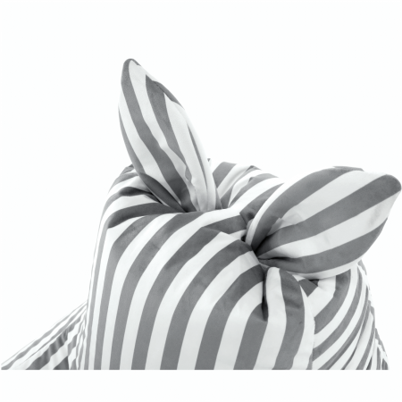 Fotoliu tip sac, alb/gri, LAPIN [19]
