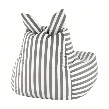 Fotoliu tip sac, alb/gri, LAPIN [14]